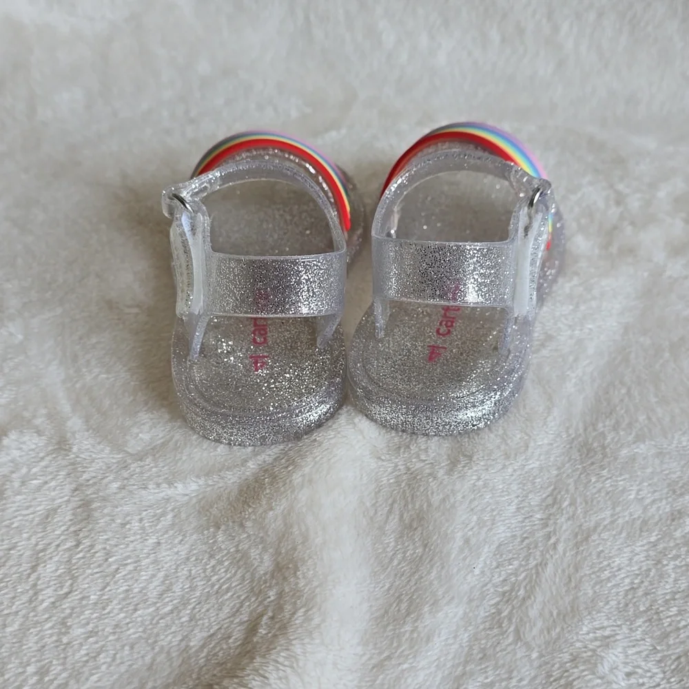Carter’s  rainbow jelly sandals size‎ 4